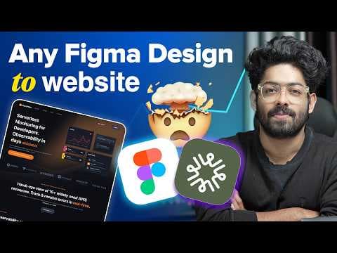 This AI Turns Figma Design Into Website In A Single Click! thumbnail