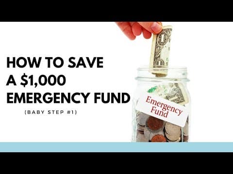 How to Save a $1,000 Emergency Fund (Baby Step #1) thumbnail