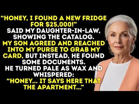 My Daughter-In-Law Gushed, “A $25K Fridge!” My Son Didn’t Blink—He Used My Card To Buy It. thumbnail