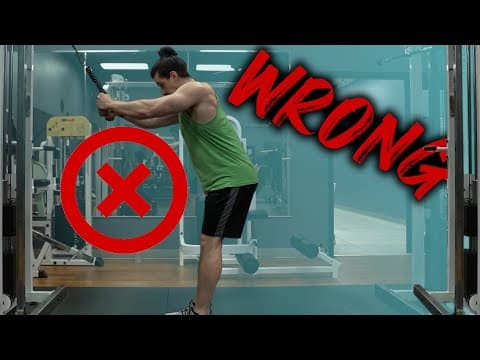 Straight Arm Cable Pullover (THE RIGHT WAY) thumbnail