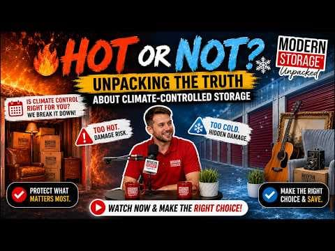 HOT or NOT? 🔥❄️ Unpacking the Truth About Climate-Controlled Storage | Modern Storage® Unpacked thumbnail