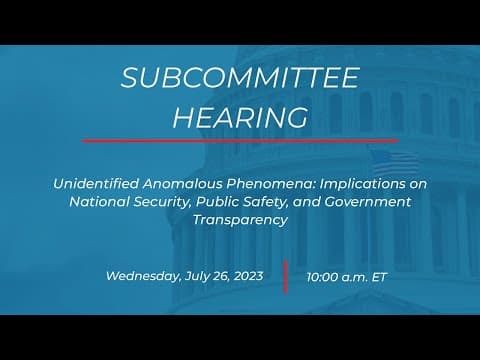 Subcommittee on National Security, the Border, and Foreign Affairs Hearing thumbnail