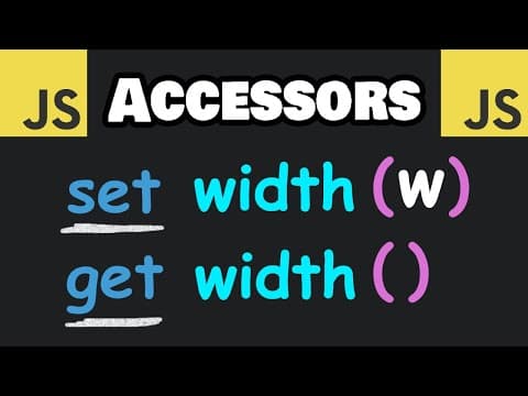 JavaScript GETTERS & SETTERS are awesome!!! 📐 thumbnail