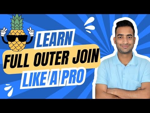 SQL Interview Question Based on Full Outer Join | Asked in Deloitte thumbnail