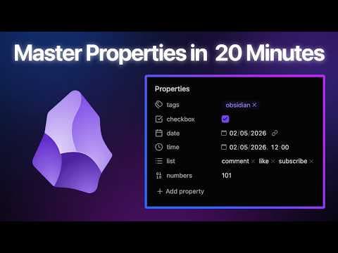 Obsidian Properties Full Breakdown: Every Type Explained (w/ Examples) thumbnail