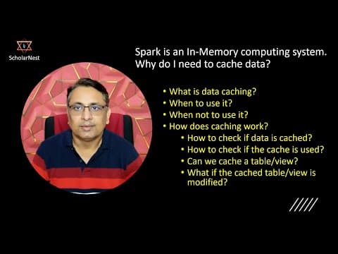 Data Caching in Apache Spark | Optimizing performance using Caching | When and when not to cache thumbnail