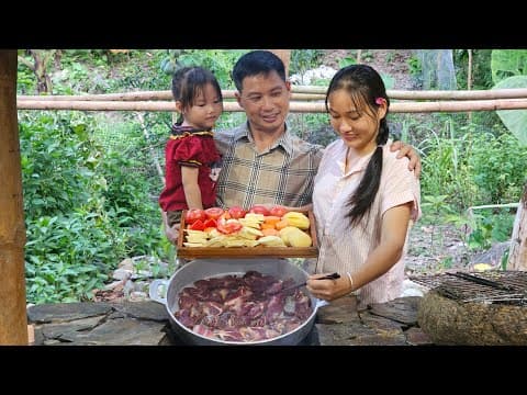 The BEST Family Roast Beef Party Recipe With OLD FASHIONED Popcorn Making | Ly Phuc An thumbnail
