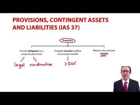 IAS 37 - provisions and contingent liabilities - ACCA Financial Reporting (FR) thumbnail