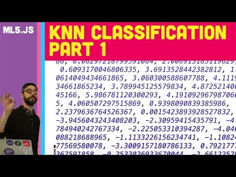 ml5.js: KNN Classification Part 1 thumbnail