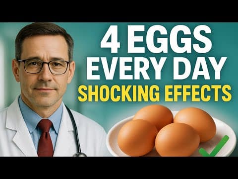 What Happens When You Eat 4 Eggs Every Day? (Doctor Explains the Truth!) thumbnail