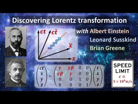 Discovering Lorentz transformation with Albert Einstein thumbnail