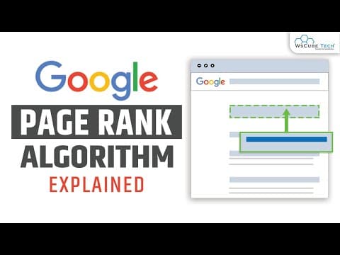 Google PageRank Algorithm - Fully Explained | What is PageRank & How Does It Work? thumbnail