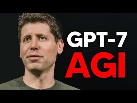 Things Just Got SERIOUS! GPT-7 , AGI, Surprising AI Layoffs, $100 BILLION AI Model, Google New AI... thumbnail