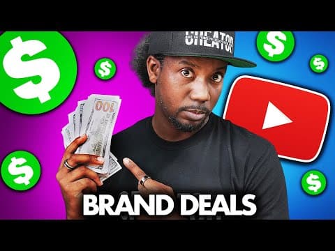 How SMALL YOUTUBERS Can Get PAID BRAND DEALS (Real Advice) thumbnail