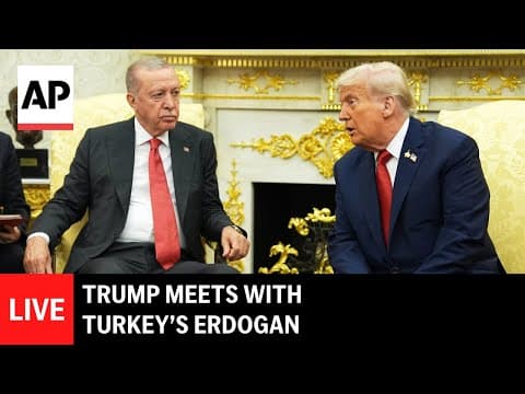LIVE: Trump meets with Turkey’s Erdogan at the White House thumbnail