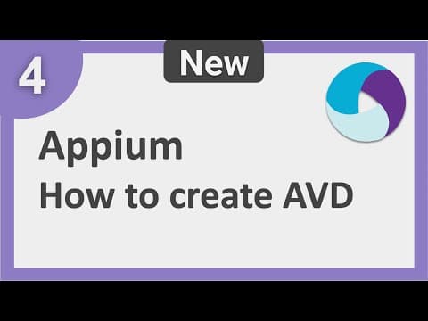 4 | Appium Step by Step | How to create Android Virtual Device thumbnail