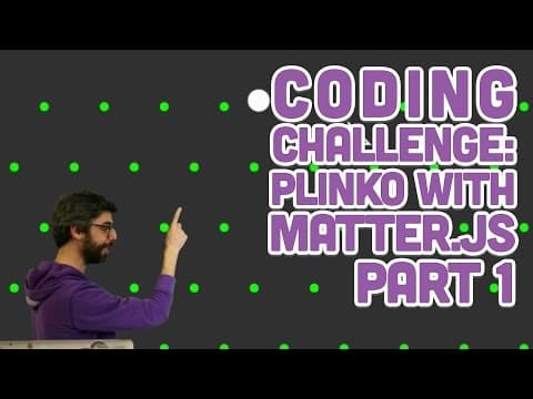 Coding Challenge #62.1: Plinko with Matter.js Part 1 thumbnail