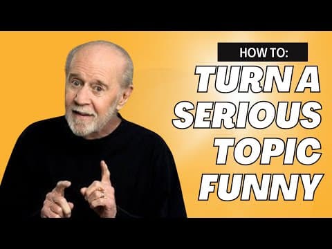 George Carlin - The Unassailable Truth - How to Turn Something Serious into Something Funny thumbnail