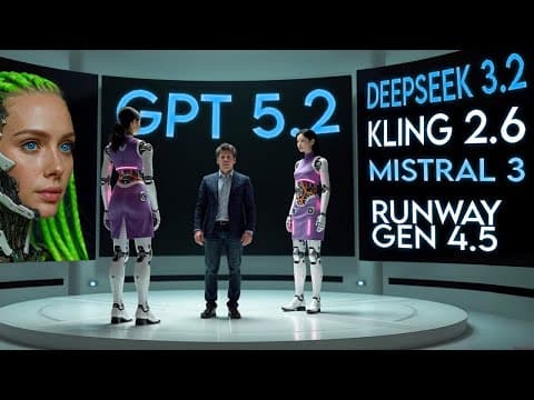 AI Exploded This Week: GPT 5.2, DeepSeek 3.2, Kling 2.6, Mistral 3, Trainium 3... thumbnail