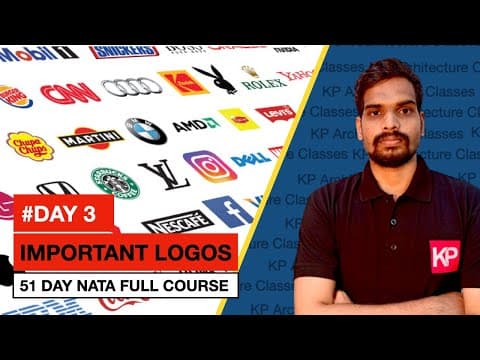 [Day 3] NATA 2025 & JEE-2 Exam Preparation | Important LOGOs by R.H Chandar Sir thumbnail