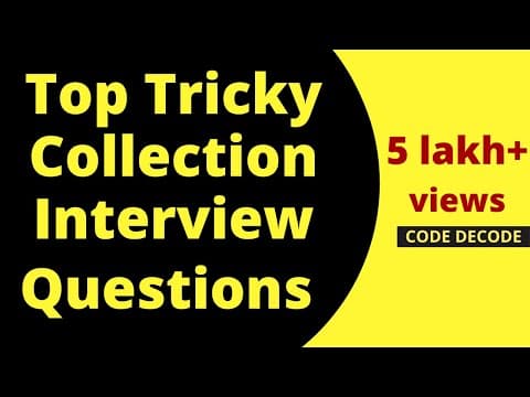 Java collections framework interview questions and Answers | MOST ASKED | Core Java | Code Decode thumbnail
