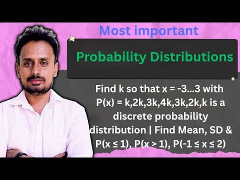 Probability Distribution | Example Problem 3 | Engineering Mathematics thumbnail