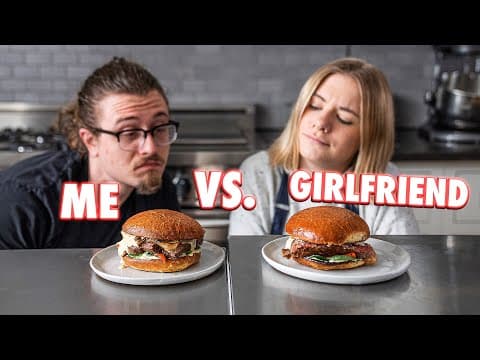 Cooking Challenge Against My Girlfriend Who Doesn't Cook thumbnail