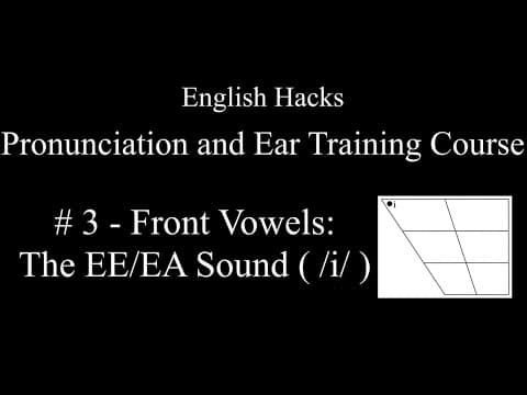 Front Vowels - 1st Sound: EE/EA ("eat") | American English Pronunciation and Ear Training Course thumbnail