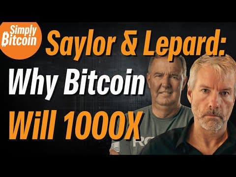 Michael Saylor & Lawrence Lepard: BITCOIN WILL 10X THEN 10X AGAIN!! thumbnail