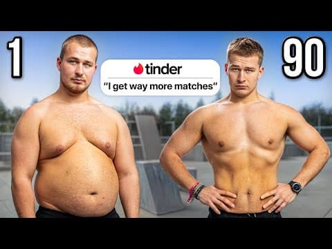 His Insane 90 Day Transformation From Fat To Fit thumbnail