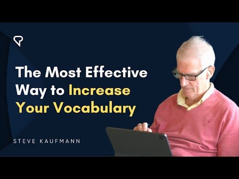The Most Effective Way to Increase Your Vocabulary thumbnail