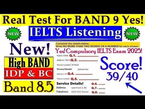 IELTS LISTENING PRACTICE TEST 2025 WITH ANSWERS | 15.08.2025 thumbnail