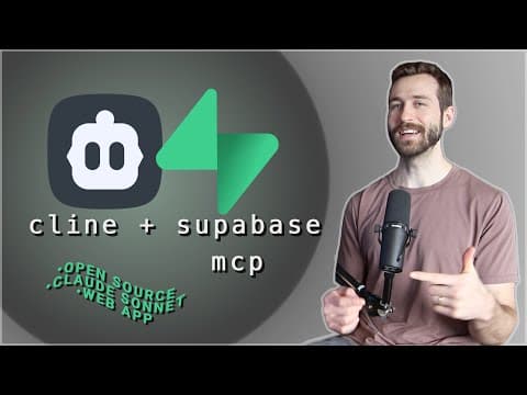 Cline AI MCP Workflow — Supabase Web App with Auth, Storage & DB thumbnail