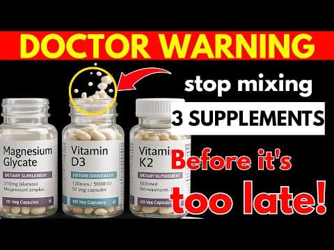 Over 60? NEVER Take Magnesium Glycinate, Vitamin D3 & K2 Together before Watching This! thumbnail
