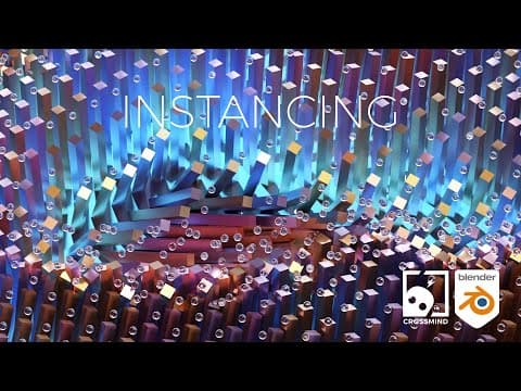 07-Points and Instancing -Geometry Nodes( Fields) For Beginners / Blender 3.0 thumbnail