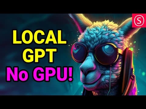 SUPER EASY GPT Local Install !!! - No GPU Needed - Alpaca Electron Install Guide thumbnail