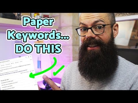 You are choosing keywords for a paper WRONG! Do THIS instead... thumbnail