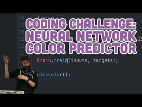 Coding Challenge #99: Neural Network Color Predictor thumbnail