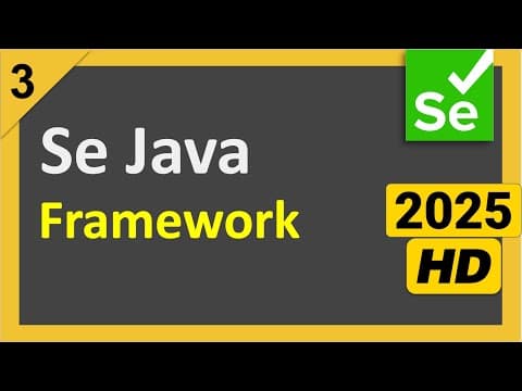 Selenium Java Complete POM Framework | Step by Step from Scratch thumbnail