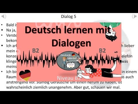 Dialoge B2 | Deutsch lernen durch Hören | 12 | thumbnail