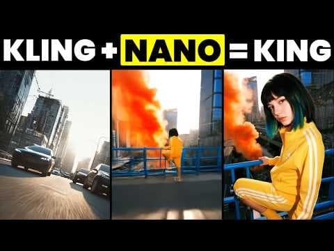 Kling AI + Nano Banana = Next-Gen AI Filmmaking (Full Tutorial) thumbnail