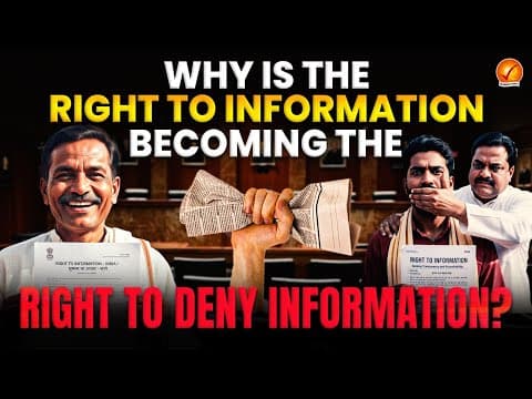 The Silent Death of RTI ? India’s Transparency at Risk I Vajiram And Ravi  thumbnail