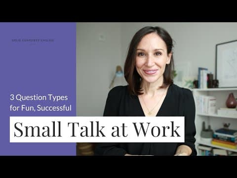 Successful English Small Talk at Work | English Conversation Practice thumbnail