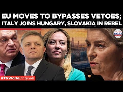 EU MOVES TO FREEZE RUSSIAN ASSETS, Sidesteps Hungary, Slovakia; Italy Joins Revolt | Times Now World thumbnail