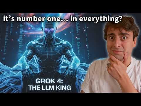 "A PHD in Everything" Grok 4 CRUSHES Every Leading AI Model | HANDS ON DEMO thumbnail