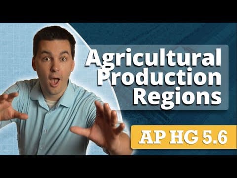Commercial & Subsistence Agriculture  [AP Human Geography Unit 5 Topic 6] thumbnail
