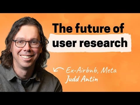 The UX Research reckoning is here | Judd Antin (Airbnb, Meta) thumbnail