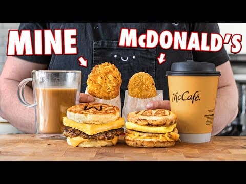 Making The McDonald's McGriddle Meal At Home | But Better thumbnail