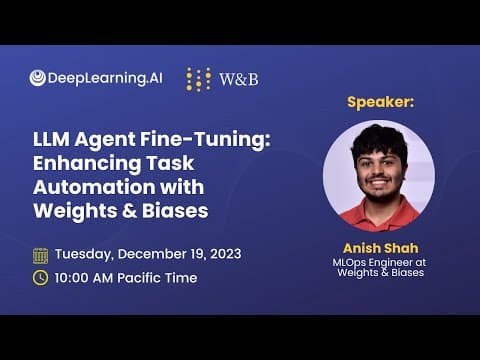 LLM Agent Fine-Tuning: Enhancing Task Automation with Weights & Biases thumbnail