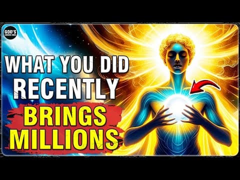 God's Chosen Ones, You Did Something Recently That Will Bring Millions! Law of Assumption thumbnail